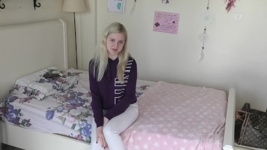 ANNA MAI | Teen rides BWC and gets a CREAMPIE | POV