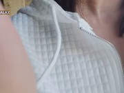 Lika Lax in full view on the construction site fucked herself in the throat and hard squirted 3/16