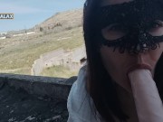 Lika Lax in full view on the construction site fucked herself in the throat and hard squirted 5/16