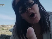 Lika Lax in full view on the construction site fucked herself in the throat and hard squirted 8/16