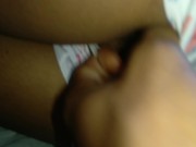 Brunette with the big ass gives a nice blowjob before drinking milk in the ass - Amateur sex 3/16