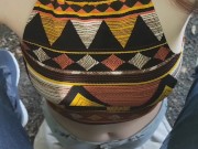 Smoking & sucking his dick in public, someone saw us 2/16