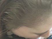 Smoking & sucking his dick in public, someone saw us 9/16