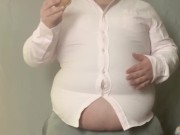 Burger King belly stuffing 