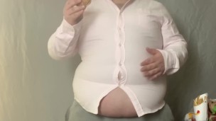 Burger King belly stuffing 
