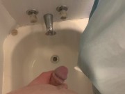 Wife's sister sucks dick in shower blowjob cumshot facial 3/16