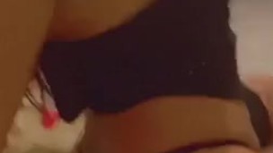 Playing with my anal toy 