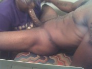 COLLEGE EBONY SWALLOWS LITTLE THICK RIPPED DICK!!! 11/16