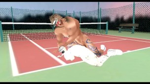 Sex with the tennis coach at the tennis court