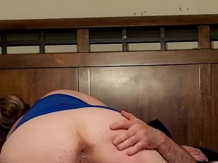 Sexy BBW rides 10 inch cock deep in guts and finishes with a creampie 