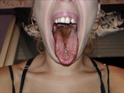 Chocolate vore and dirty mouth