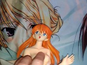 エヴァアスカ水着フィギュアを全裸にしてクンニ&キス&おっぱい舐めまわし【キモオタクの喘ぎ声あり】 - Screenshot 2 of 16 - Swimsuit