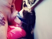 BLINDFOLDED, HELD DOWN, FACE FUCKED AND COVERED IN HUGE FACIAL 3/16