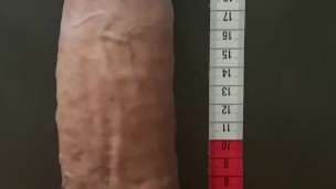 Monster 10 Inch Cock - Shower - Measure & Cum - @peter10inch