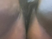 Ebony pussy in crotchless panties💦