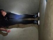 Rewetting My Skinny Jeans And Vans In Parking Lot 1/16