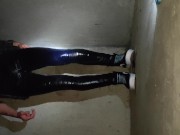 Rewetting My Skinny Jeans And Vans In Parking Lot 7/16