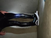 Rewetting My Skinny Jeans And Vans In Parking Lot 8/16