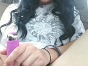 Watch my pussy pulsate in the car  10/16