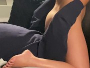 Horny Slut Fucks His Face Until She Drips Cum All Over 15/16