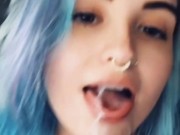 Playing with Cum