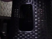 Playing with myself on a stool