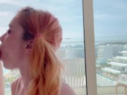 Rough Fucked in Doggystyle Redhead Girlfriend after Blowjob and Cum Inside 10/16