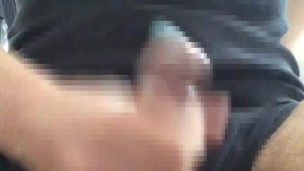 【喘ぎ声 有り】男が電マで焦らしオナニー!最後はドアップでコンドーム内に発射!!