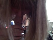 Sensual blowjob turns into hard fuck (Part 1/3)