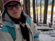 Nerdy Faery's Rear View Snowy Piss 1/16