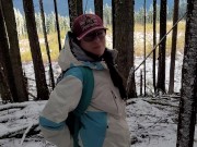 Nerdy Faery's Rear View Snowy Piss