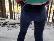 Nerdy Faery's Rear View Snowy Piss 12/16