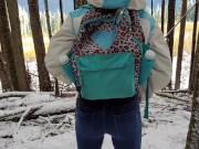 Nerdy Faery's Rear View Snowy Piss 13/16