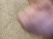Rubbing one out in the shower