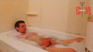 Fucking Jill's tight ass hard in the bathtub! Big white cock fucks tight sex doll ass! (Bestvibe)