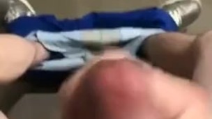 Hubby blowing his load at work 