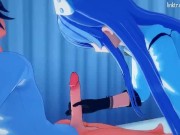 Kinky nurse Esdeath doms a patient to get all his cum out 6/16