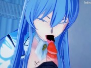 Kinky nurse Esdeath doms a patient to get all his cum out 7/16