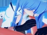 Kinky nurse Esdeath doms a patient to get all his cum out 8/16