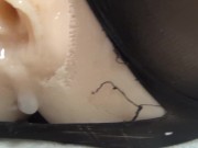 Japanese boy, cumshot on big boobs love doll in Japanese uniform! 14/16