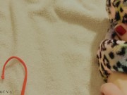 Short skirt, legs, feet, toes, and lotion!  5/16