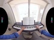 VRHUSH Rebecca Vanguard lets her piano teacher creampie her asshole 3/16