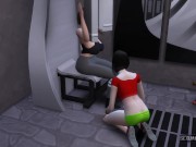 Trainer Gets Fucked By Big Fit Girl - Sexual Hot Animations 2/16