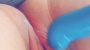 Messy Cum After Using Toy on Myself