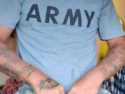 Army mechanic masturbating