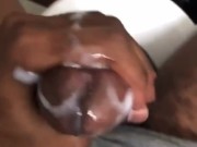 Black Stud Cums Everywhere! - Screenshot 10 of 16 - Huge Cumshot