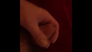 Evening Jerk Of My Little Guy Till I Cum Then I Lick It Up