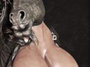 Furry anthro ponyplayer mare with enormous tits