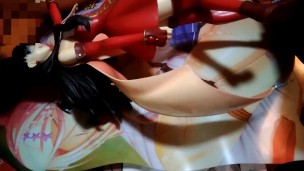 遠坂凛(Fate/FGO)魔法少女フィギュアに精液ぶっかけオナニー&キス&足舐め