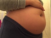 Swollen Belly Girl Bloated Belly Gurgles